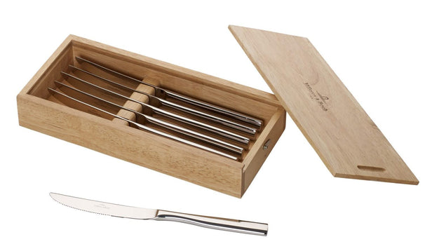Villeroy & Boch Juego de cuchillos para steak Piemont - Acero inoxidable 18/10 - 6 piezas
