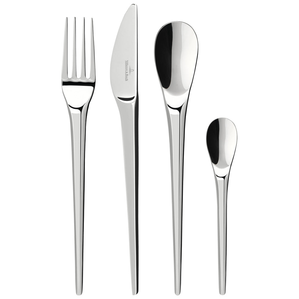 Juego de cubiertos Villeroy & Boch NewMoon - Acero inoxidable 18/10 - 24 piezas / 6 personas