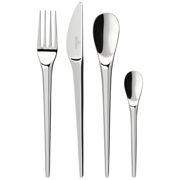 Juego de cubiertos Villeroy & Boch NewMoon - Acero inoxidable 18/10 - 24 piezas / 6 personas