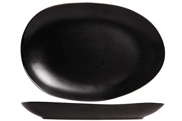 Fuente para servir Vongola Negro - 36 x 25 cm Cosy & Trendy