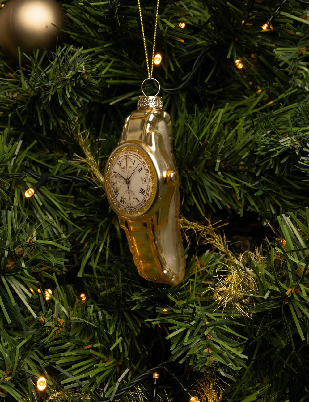 Bola de Navidad Nordic Light Reloj 11 cm