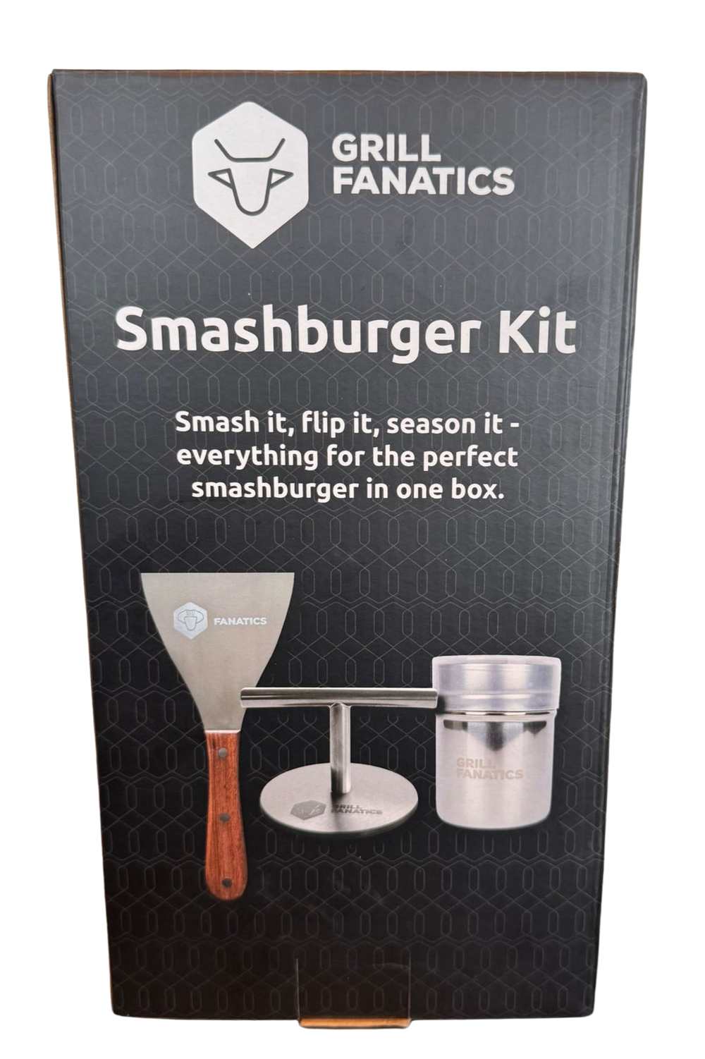 Cookinglife Grill Smashburger Kit / Smashburger Press, BBQ Spatula & Rub Shaker