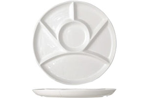 Platos para barbacoa / platos gourmet / platos para fondue 6 compartimentos ø 24.5 cm Cosy & Trendy