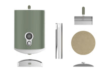 Horno para pizza ZiiPa Piana - A leña - con termómetro - Eucalyptus - para pizzas de ø 30 cm - Piedra para pizza giratoria