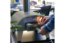 Horno para pizza ZiiPa Piana - A leña - con termómetro - Eucalyptus - para pizzas de ø 30 cm - Piedra para pizza giratoria