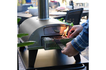 ZiiPa Pizza Oven Piana - Wood-fired - with Thermometer - Slate - for ø 30 cm pizzas - Rotating pizza stone