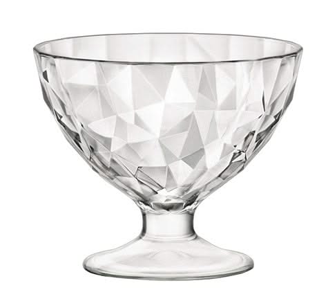 Bormioli Rocco Ice Cream Cups - Sorbet Glasses - Diamond - 360 ml - 6 pieces