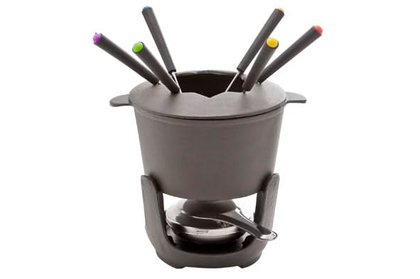 Set de fondue de hierro fundido - 6 personas - gris - 1.2 litros Cosy & Trendy
