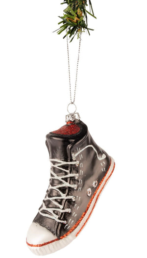 Bola de Navidad Nordic Light Zapatilla negra 11 cm