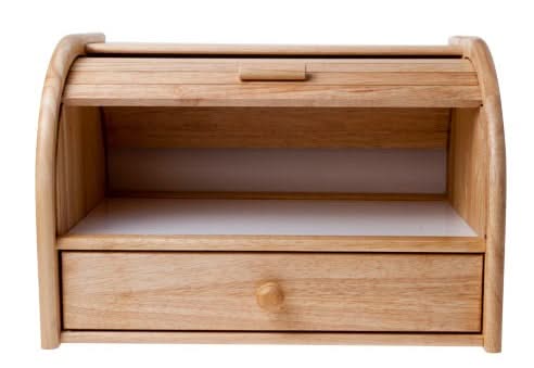 Caja para pan Cosy & Trendy - Caja para pan de madera con tapa corrediza