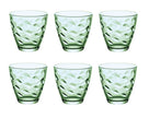 Bormioli Rocco Glasses Flora - Green - 250 ml - 6 pieces