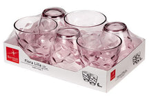 Bormioli Rocco Glasses Flora - Pink - 250 ml - 6 pieces