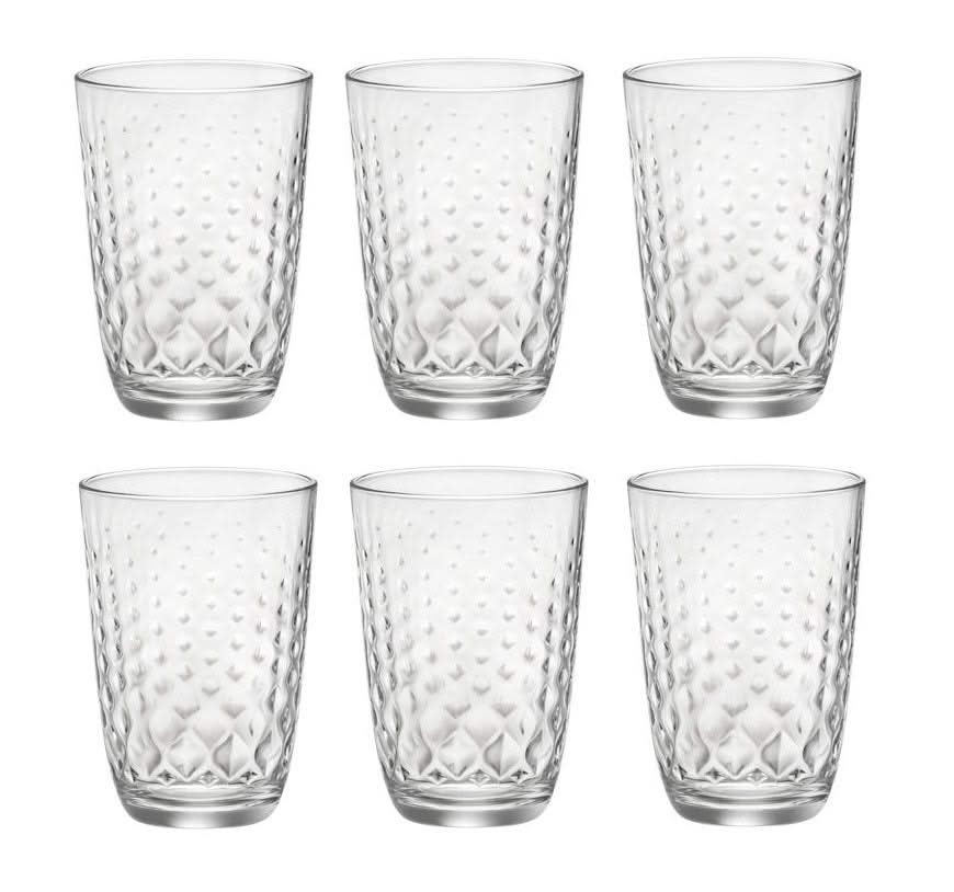 Vasos longdrink Bormioli Rocco Glit Transparente - 390 ml - 6 piezas