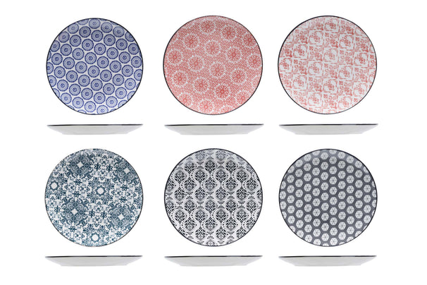 Platos de desayuno / postre Cosy & Trendy Delirio ø 19 cm - 6 unidades
