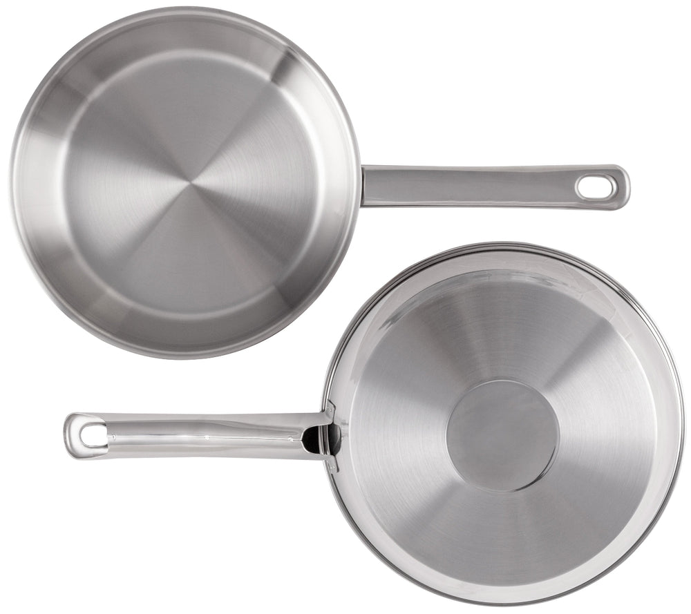 Cookinglife Frying pan set Superior Ø 24 and 28 cm – suitable for all heat sources – without non-stick coating