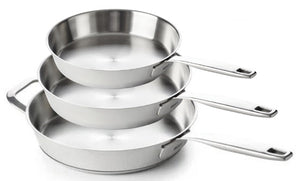 Beka juego de sartenes 3 piezas Maestro 5-Ply - ø 20, 24 & 28 cm - apto para todas las fuentes de calor - sin revestimiento antiadherente