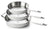 Beka juego de sartenes 3 piezas Maestro 5-Ply - ø 20, 24 & 28 cm - apto para todas las fuentes de calor - sin revestimiento antiadherente