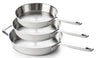 Beka juego de sartenes 3 piezas Maestro 5-Ply - ø 20, 24 & 28 cm - apto para todas las fuentes de calor - sin revestimiento antiadherente