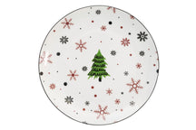 Cookinglife Christmas Dinnerware Set Red - Porcelain - 18-piece / 6 persons - 6 dinner plates, 6 breakfast plates & 6 bowls