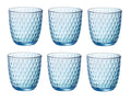 Bormioli Rocco Water Glasses Slot - Blue - 290 ml - 6 pieces
