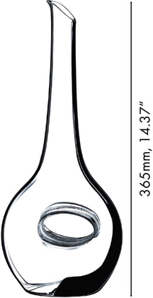 Riedel Dekanter Black Tie Occhio Nero - Handmade - 750 ml