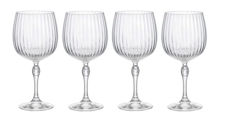 Bormioli Rocco Vasos para Gin Tonic America 20's - 740 ml - 4 unidades