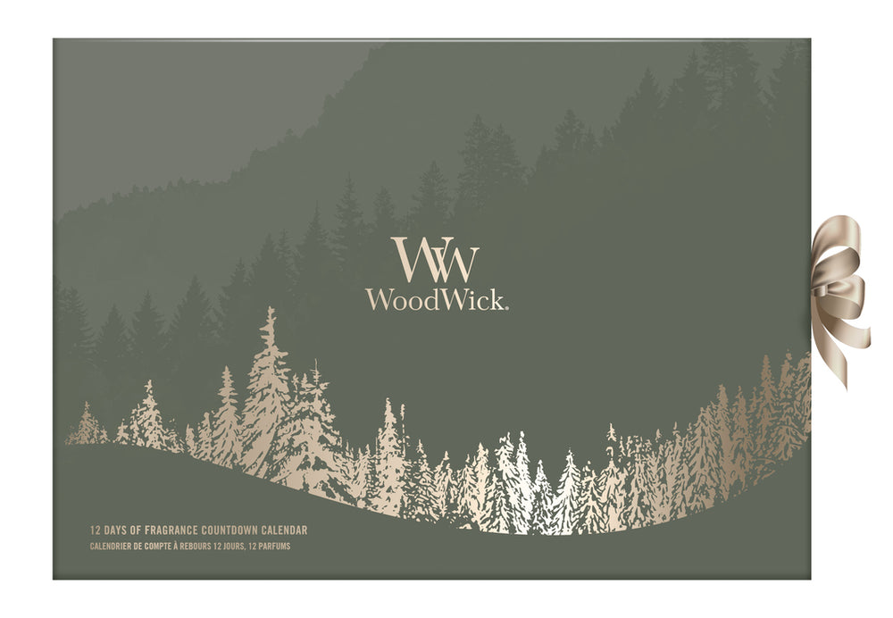 WoodWick Advent Calendar 12 Days of Fragrance - 12 Pieces - Scented Candle in Glass - Wooden Wick