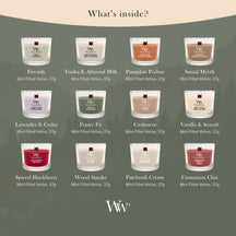 WoodWick Advent Calendar 12 Days of Fragrance - 12 Pieces - Scented Candle in Glass - Wooden Wick