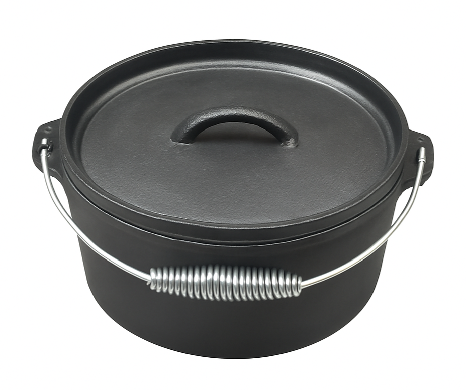 Blackwell Casserole Cast Iron / Dutch oven with lid - ø 25 cm / 4 liters - without non-stick coating
