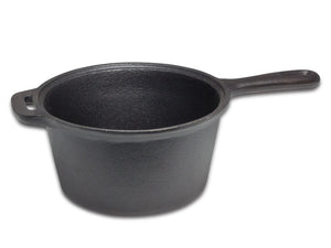 Blackwell Cazo de hierro fundido / Cazo con mango ø 18 cm - 1.5 litros - sin recubrimiento antiadherente