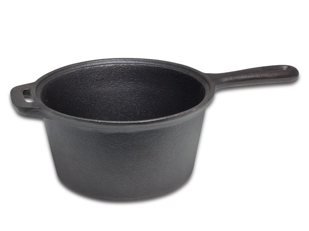 Blackwell Cazo de hierro fundido / Cazo con mango ø 18 cm - 1.5 litros - sin recubrimiento antiadherente