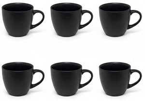 Studio Tavola Tazas de café Black Tie 200 ml - 6 piezas