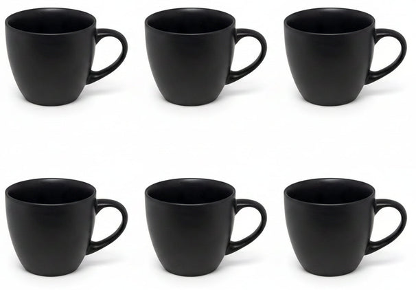 Studio Tavola Tazas de café Black Tie 200 ml - 6 piezas