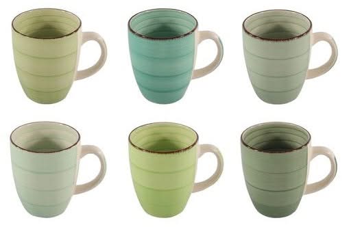 Cookinglife Mugs Delice Green 350 ml - 6 pieces