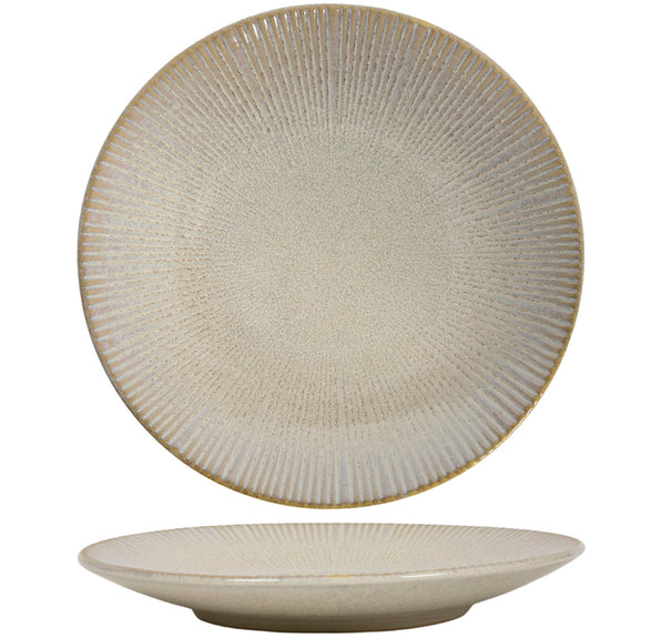 Cookinglife Dinner Plates Coastal Lines Ocean Beige ø 27 cm - 6 pieces