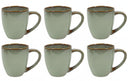 Cookinglife Mugs Sabi Green 450 ml - 6 pieces