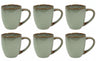 Cookinglife Mugs Sabi Green 450 ml - 6 pieces