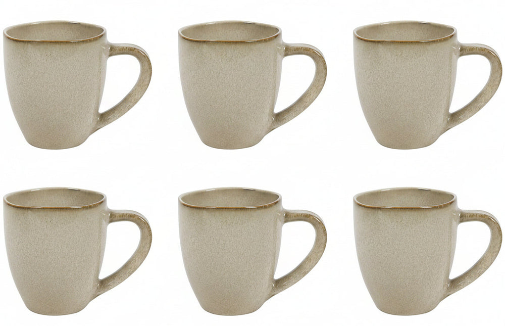 Cookinglife Mugs Sabi Beige 450 ml - 6 pieces