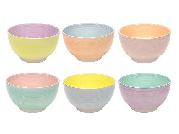 Tazones para Sopa / Cuencos Cookinglife Pastel Harmony ø 14 cm - 6 piezas
