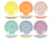 Cookinglife Side Plates / Dessert Plates Pastel Harmony ø 19 cm - 6 pieces