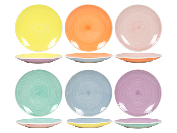 Cookinglife Side Plates / Dessert Plates Pastel Harmony ø 19 cm - 6 pieces