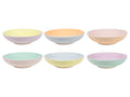 Cookinglife Deep Plates / Pasta Bowls Pastel Harmony Ø 23 cm - 6 pieces