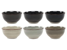 Cookinglife Small Bowls Delice Grey ø 12 cm - 6 pieces