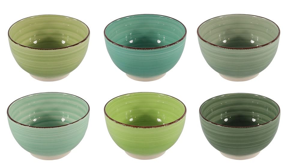 Cookinglife Soup Bowls / Bowls Delice Green ø 14 cm - 6 pieces