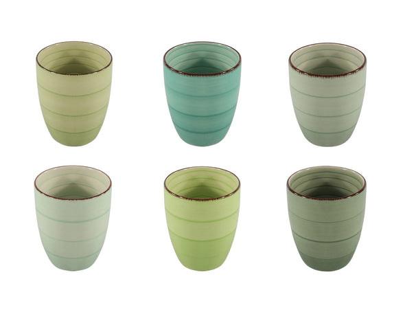 Cookinglife Vasos Delice Verde 350 ml - 6 unidades