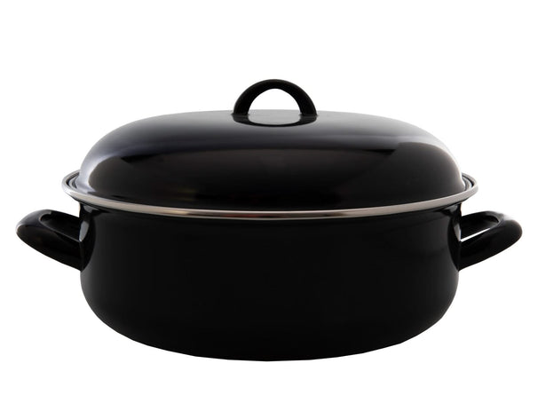 Cookinglife Cazuela con tapa - Esmalte - Cocina - ø 24 cm / 4 Litros - capa antiadherente esmaltada