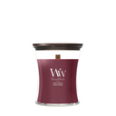 WoodWick Vela Aromática Medium Wood Smoke - 11 cm / ø 10 cm - Vela Aromática en Vidrio - Mecha de Madera