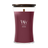 WoodWick Scented Candle Large Dark Cherry - 18 cm / ø 10 cm - Scented Candle in Glass - Wooden Wick
