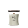 WoodWick Vela Aromática Mediana Fireside - 11 cm / ø 10 cm - Vela Aromática en Vidrio - Mecha de Madera