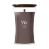 WoodWick Vela Aromática Grande Iris Woods - 18 cm / ø 10 cm - Vela Aromática en Vidrio - Mecha de Madera